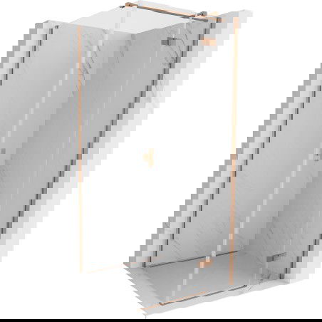 Mexen Mist-H T sprchová kabína pravá 95 x 95 cm, transparentná, brúsená meď - 8A5T-095-095-65-00-P