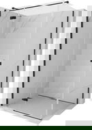 Mexen Mist-H T sprchová kabína, otvárateľná, ľavá, 90 x 75 cm, transparentná, čierna - 8A5T-090-075-70-00-L