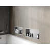 Mexen X-Wall-R nástenná polica s golierom 45 x 20 cm, inox - 1910452010