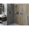 Mexen X-Wall-R výklenková polica s golierom 45 x 20 cm, inox - 1910452010
