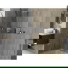 Mexen X-Wall-R zapustená polička s okrajom 45 x 20 cm, inox - 1910452010