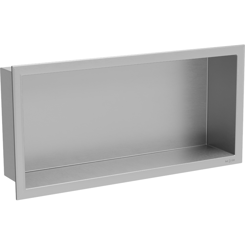 Mexen X-Wall-R nástenná polica s golierom 45 x 20 cm, inox - 1910452010
