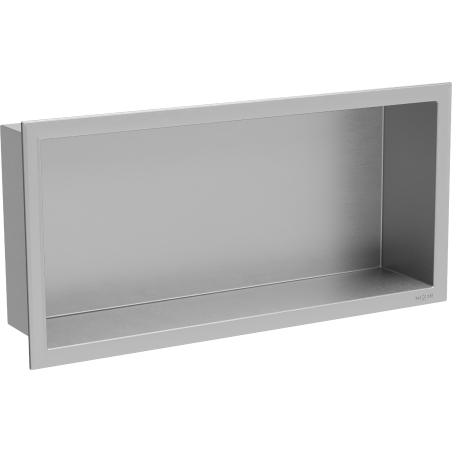 Mexen X-Wall-R výklenková polica s golierom 45 x 20 cm, inox - 1910452010