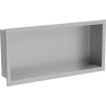 Mexen X-Wall-R výklenková polica s golierom 45 x 20 cm, inox - 1910452010
