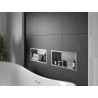 Mexen X-Wall-R nástenná polica s golierom 45 x 20 cm, inox - 1910452010