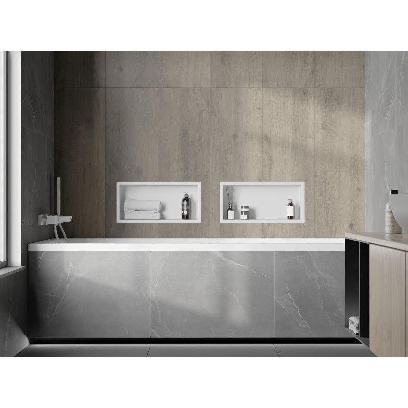 Mexen X-Wall-R vstavaná polička s golierom 45 x 20 cm, biela - 1920452010