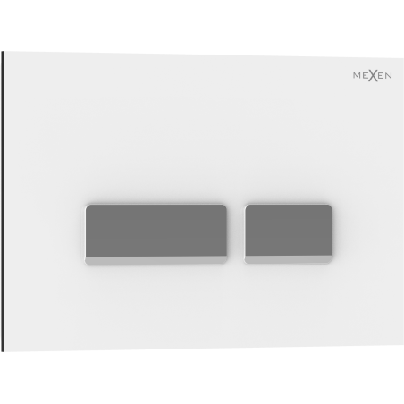 Mexen Tex 07 splachovací tlačidlo, biele - 6107-01