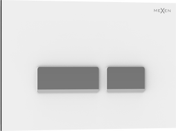 Mexen Tex 07 splachovací tlačidlo, biele - 6107-01