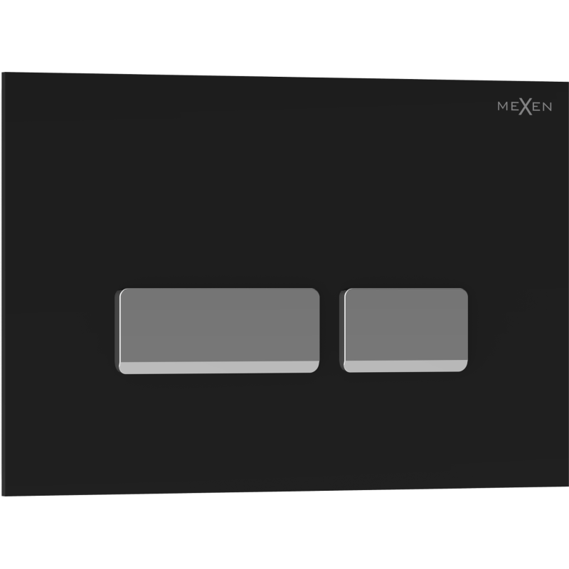 Mexen Tex 07 splachovacie tlačidlo, čierne - 6107-02