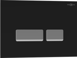 Mexen Tex 07 splachovacie tlačidlo, čierne - 6107-02