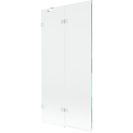 Mexen Lunar sprchová zástena 2-krídlová ľavá 90 x 150 cm, transparentná, biela - 897-090-100-20-00-L