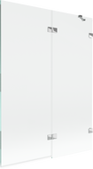 Mexen Lunar sprchová zástena 2-krídlová pravá 130 x 150 cm, transparentná, chróm - 897-130-100-01-00-P