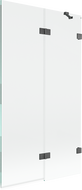 Mexen Lunar sprchová stena 2-krídlová pravá 100 x 150 cm, priehľadná, brúsená gun gray - 897-100-100-66-00-P