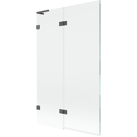 Mexen Lunar L vaňová zástena 2-krídlová ľavá 110 x 150 cm, transparentná, kartáčovaná - 897L-110-100-66-00-L
