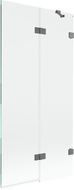 Mexen Lunar vaňová zástena 2-krídlová pravá 90 x 150 cm, transparentná, gun metal - 897-090-100-95-00-P
