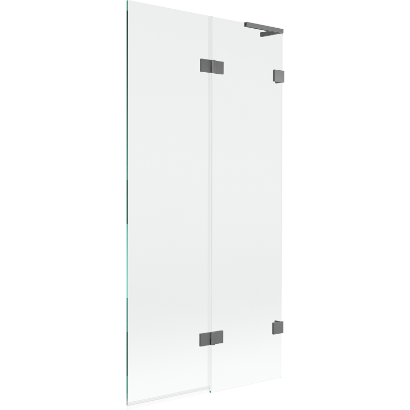Mexen Lunar L vaňová zástena dvojkrídlová pravá 90 x 150 cm, číra, gun metal - 897L-090-100-95-00-P