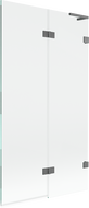 Mexen Lunar L vaňová zástena 2-krídlová pravá 100 x 150 cm, priehľadná, gun metal - 897L-100-100-95-00-P