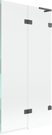 Mexen Lunar L vaňová zástena 2-krídlová pravá 90 x 150 cm, transparentná, kartáčovaná zbraňovo šedá - 897L-090-100-66-00-P
