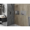 Mexen X-Wall-R zapustená polička s okrajom 45 x 30 cm, inox - 1910453010