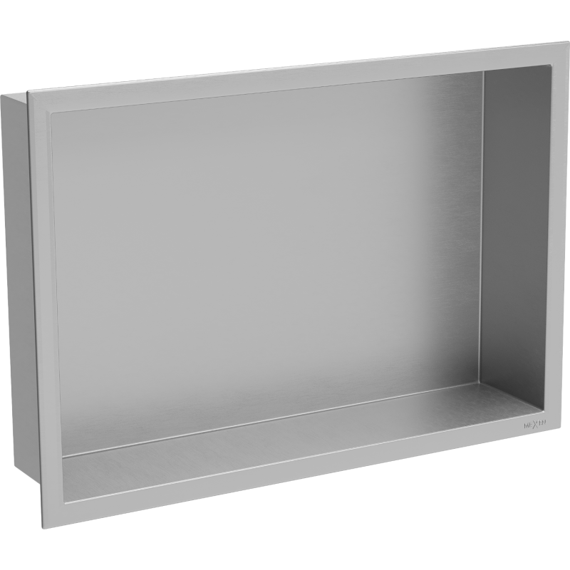 Mexen X-Wall-R zapustená polička s okrajom 45 x 30 cm, inox - 1910453010