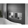 Mexen X-Wall-R nástenná polica s prírubou 45 x 30 cm, inox - 1910453010