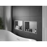Mexen X-Wall-R zapustená polička s okrajom 45 x 30 cm, inox - 1910453010