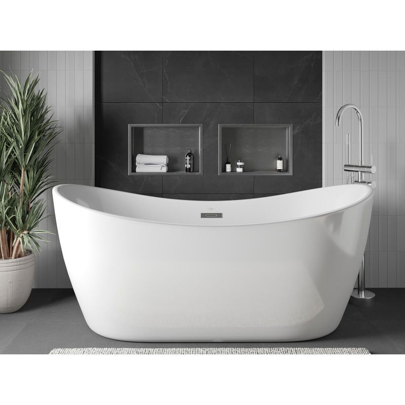 Mexen X-Wall-R nástenná polica s golierom 45 x 30 cm, inox - 1910453010