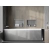 Mexen X-Wall-R zapustená polička s okrajom 45 x 30 cm, inox - 1910453010