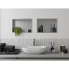 Mexen X-Wall-R zapustená polička s okrajom 45 x 30 cm, inox - 1910453010