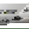 Mexen X-Wall-R zapustená polička s okrajom 60 x 20 cm, inox - 1910602010