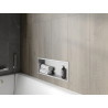 Mexen X-Wall-R nástenná polica s golierom 60 x 20 cm, inox - 1910602010