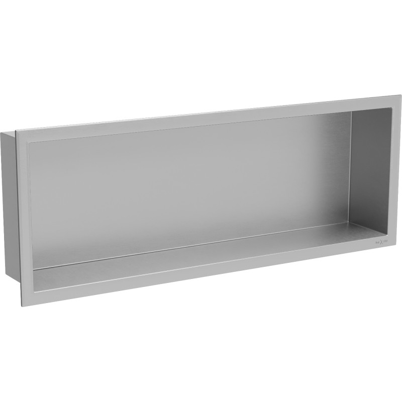 Mexen X-Wall-R nástenná polica s prírubou 60 x 20 cm, inox - 1910602010