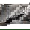 Mexen Lunar-B sprchový kút otočný ľavý 85 x 70 cm, transparentný, brúsený gun gray - 832-085-070-66-00-L