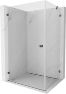 Mexen Lunar-B sprchový kút výklopný ľavý 90 x 70 cm, transparentný, gun gray brúsený - 832-090-070-66-00-L