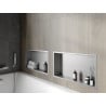 Mexen X-Wall-R Nástenná polička s golierom 60 x 30 cm, inox - 1910603010