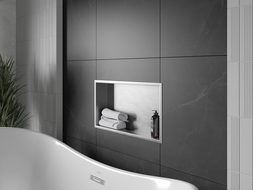 Mexen X-Wall-R zapustená polička s okrajom 60 x 30 cm, inox - 1910603010
