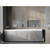 Mexen X-Wall-R Nástenná polička s golierom 60 x 30 cm, inox - 1910603010