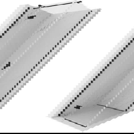 Mexen Mist-H T sprchová kabína s otváracími dverami vľavo 120 x 120 cm, transparentná, čierna - 8A5T-120-120-70-00-L