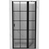 Mexen Mist sprchové dvere, pravé, 100 cm, čierna mriežka, čierne - 8A4-100-000-70-77-P