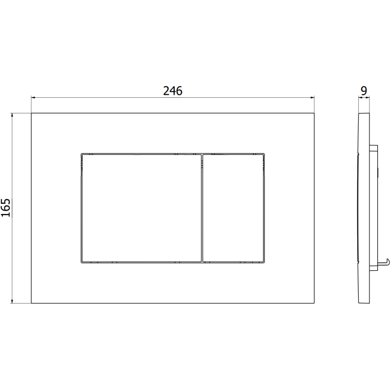 Mexen Tex 02 splachovací tlačidlo, zlaté - 6102-06