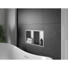 Mexen X-Wall-R nástenná polica s lemom a policou 60 x 30 cm, inox - 1910603010S
