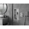 Mexen X-Wall-R nástenná polica s lemom a policou 60 x 30 cm, inox - 1910603010S