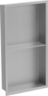 Mexen X-Wall-R zapustená polička s okrajom a poličkou 60 x 30 cm, inox - 1910603010S