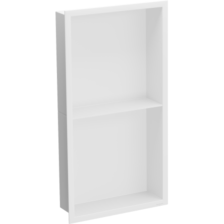 Mexen X-Wall-R nástenná polica s lemom a poličkou 60 x 30 cm, biela - 1920603010S