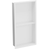Mexen X-Wall-R zapustená polička s okrajom a poličkou 60 x 30 cm, biela - 1920603010S