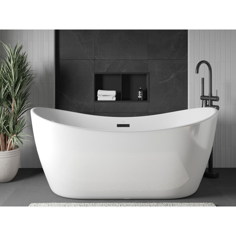 Mexen X-Wall-R Nika s golierom a poličkou 60 x 30 cm, čierna - 1970603010S