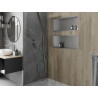 Mexen X-Wall-R nástenná polica s prírubou 75 x 30 cm, inox - 1910753010