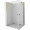 Mexen Mist H Duo sprchovací kút otvárací 70 x 120 cm, číry, zlatý - 8A5-070L-120P-50-00
