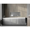 Mexen X-Wall-R nástenná polica s prírubou 75 x 30 cm, inox - 1910753010
