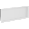Mexen X-Wall-R zapustená polička s okrajom 75 x 30 cm, biela - 1920753010